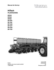 Valtra BP603, BP804, BP905, BP1005, BP1106, BP1206, BP1307, BP1508, BP1709 planteur pdf manuel de service d'atelier PT - Valt...