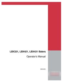 Manual de serviço em PDF da enfardadeira Case LBX331, LBX421, LBX431 (86639480)
