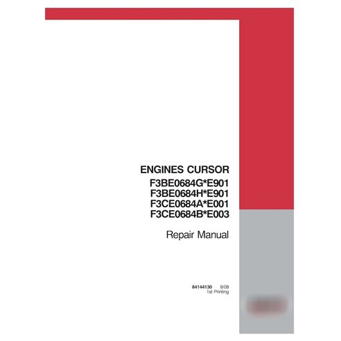 Case Cursor F3BE0684x series engine pdf service manual  (84144130)