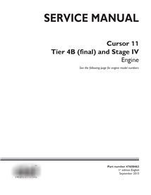 Manual de serviço em PDF do motor Case Cursor 11 - série F3GFE613x (47608463)