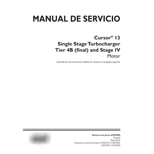 Case Cursor 13 - F3HE613x series  engine pdf service manual ES (84473739)