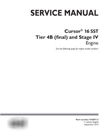 Manuel d'entretien PDF du moteur Case Cursor 16 SST - série F3JFE613x (47609713)