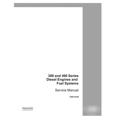Manual de serviço em PDF dos motores a diesel Case séries 300 e 400 (GSS1427B)