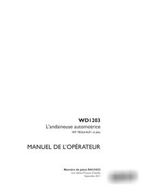 Manual del operador de la segadora hileradora Case WD1203 PIN YBG664601 (PDF) FR (84415433)