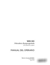Case WD1203 PIN YCG667001- windrower pdf operator's manual  (84570831)