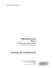 Manual del operador de la segadora hileradora Case WD1203 Serie II PIN YDG670501 a YEG675000 (PDF) FR (48048552)