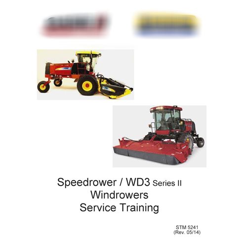 Manual de capacitación de servicio en formato PDF de la segadora hileradora Case WD1203 Serie II (STM 5241)