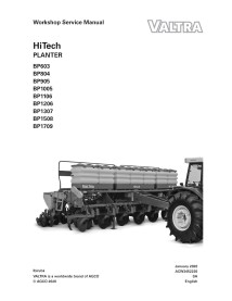 Valtra BP603, BP804, BP905, BP1005, BP1106, BP1206, BP1307, BP1508, BP1709 manual de serviço de oficina em PDF para plantador...