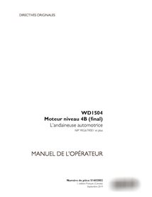 Manual del operador de la segadora hileradora Case WD1504 Tier 4b PIN YKG679001 (PDF, FR) (51602802)