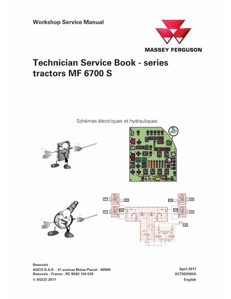 Massey Ferguson MF 6712 S, 6713 S, 6714 S, 6715 S, 6716 S, 6718 S tractor pdf technical service book  - Massey Ferguson manua...