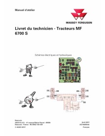 Massey Ferguson MF 6712 S, 6713 S, 6714 S, 6715 S, 6716 S, 6718 S tractor pdf technical service book FR - Massey Ferguson man...