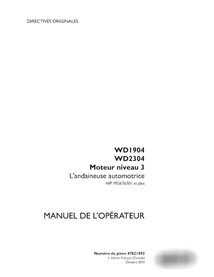Case WD1904, WD2304 PIN YFG676501- windrower pdf operator's manual FR (47821092)