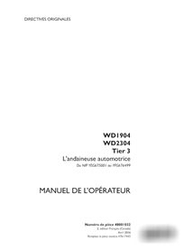 Manual do operador da enfardadeira Case WD1904, WD2304 PIN YEG675001 a YFG676499 pdf FR (48001032)