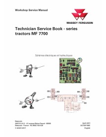 Massey Ferguson MF 7714, 7715, 7716, 7718, 7719, 7720, 7722, 7724, 7726 tractor pdf technical service book  - Massey Ferguson...