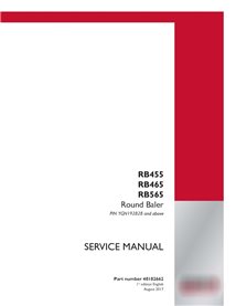 Manual de servicio en PDF de la empacadora Case RB455, RB465, RB565 PIN YGN192828 (48182662)