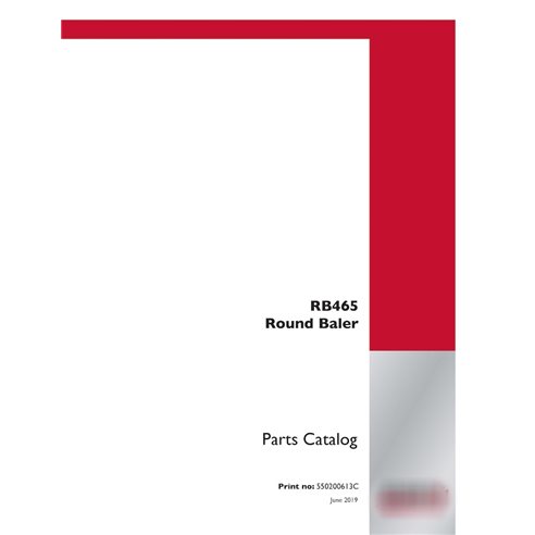Case RB455 baler pdf parts catalog  (550200613PC)