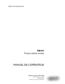 Manual del operador de la empacadora Case RB444 (PDF) (48119564)