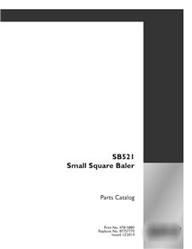 Catálogo de peças em PDF da enfardadeira Case SB521 (47815883)