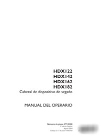 Manuel d'utilisation PDF de la machine à lancer de précision Case HDX122, HDX142, HDX162, HDX182 (47710288)
