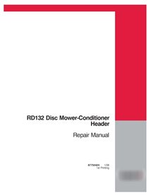Case RD132 disc header pdf service manual  (87755424)