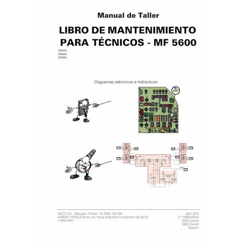 Massey Ferguson MF 5608, 5609, 5610, 5611, 5612, 5613 tractor pdf technical service book ES - Massey Ferguson manuals