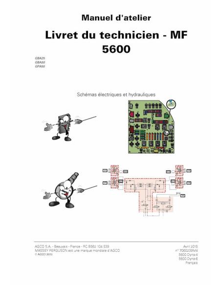 Massey Ferguson MF 5608, 5609, 5610, 5611, 5612, 5613 tractor pdf libro de servicio técnico FR - Massey Ferguson manuales - M...