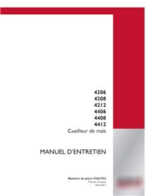 Case 4206, 4208, 4212, 4406, 4408, 4412 corn header pdf service manual  (47601952)
