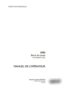 Case 3050 PIN XX8246001- header pdf operator's manual FR (91801677)