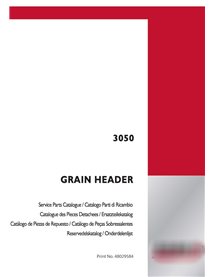 Catalogue de pièces détachées pour boîtier 3050 (PDF, en-tête 48029584)