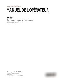 Case 3016 PIN YHS072001- pickup header pdf operator's manual FR (90436225)