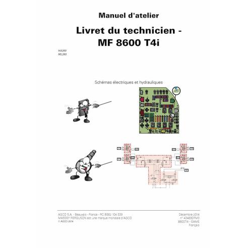 MF-4346907M3-TSB-FR Manual de servicio técnico para tractores Massey Ferguson 8650, 8660, 8670, 8680 y 8690 TIER 4i (PDF, FR)...