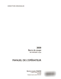Boîtier 2030 PIN x8246001 - Manuel d'utilisation PDF d'en-tête FR (92060989)