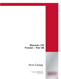 Case Maxxum 125 Tier 4 tractor pdf parts catalog  (69604916IPC)