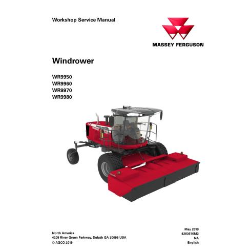 Massey Ferguson WR9950, WR9960, WR9970, WR9980 self-propelled windrower pdf service manual  - Massey Ferguson manuals