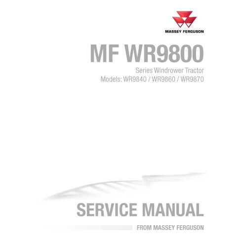 Massey Ferguson WR9840. Segadora hileradora autopropulsada WR9860, WR9870 manual de servicio en pdf - Massey Ferguson manuales