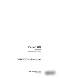 Manuel d'utilisation du pulvérisateur Case Patriot 3230 PIN YDT036001 (pdf) (47519022)