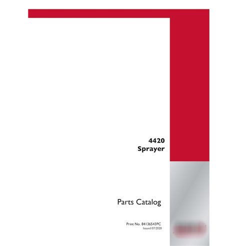 Catálogo de piezas en PDF del pulverizador Case Patriot 4420 (84136543PC)