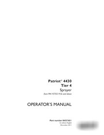 Case Patriot 4430 PIN YCT031936- sprayer pdf operator's manual  (84557651)