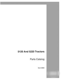 Catálogo de piezas en PDF para tractores Case Maxxum 5120 y 5220 (8-9064)
