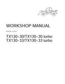 Manual de servicio en PDF del manipulador telescópico Case TX130-30, TX130-33 Turbo (9-93210)