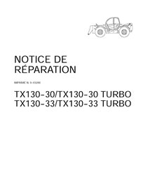 Manual de servicio en PDF del manipulador telescópico Case TX130-30, TX130-33 Turbo (FR) (9-93200)