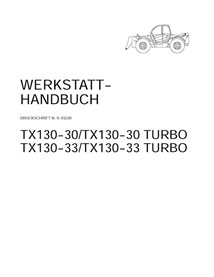Manual de servicio en PDF del manipulador telescópico Case TX130-30, TX130-33 Turbo (9-93220)