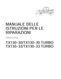 Manual de servicio en PDF del manipulador telescópico Case TX130-30, TX130-33 Turbo (IT) (9-93250)