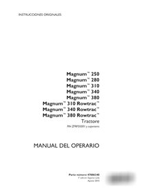 Case Magnum 250, 280, 310, 340,  380 PIN ZFRF05001- tractor pdf operator's manual ES (47886340)