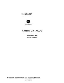 JD-PC1631 Catalogue de pièces détachées pour chargeuse sur pneus John Deere 844 (PC1631)