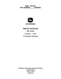 JD-PC11345 Catálogo de peças para skidder John Deere 844L PIN C666893 (PC11345)