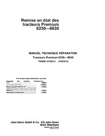 TM8009 John Deere 6230, 6330, 6430, 6530, 6630 Premium tractor repair technical manual FR (TM8009)