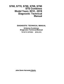 TM140719 Manual técnico de diagnóstico da colheitadeira John Deere S760, S770, S780, S785, S790 STS (TM140719)