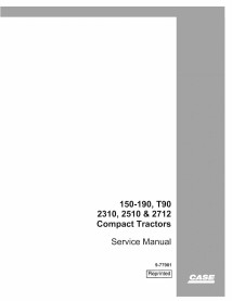 Manual de serviço em pdf de trator compacto Case IH 150 - 190, T90, 2310, 2510, 2712 - Caso IH manuais - CASE-9-77981