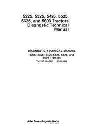 TM2197 John Deere 5225, 5325, 5425, 5525, 5625 and 5603 tractor diagnostic technical manual (TM2197)
